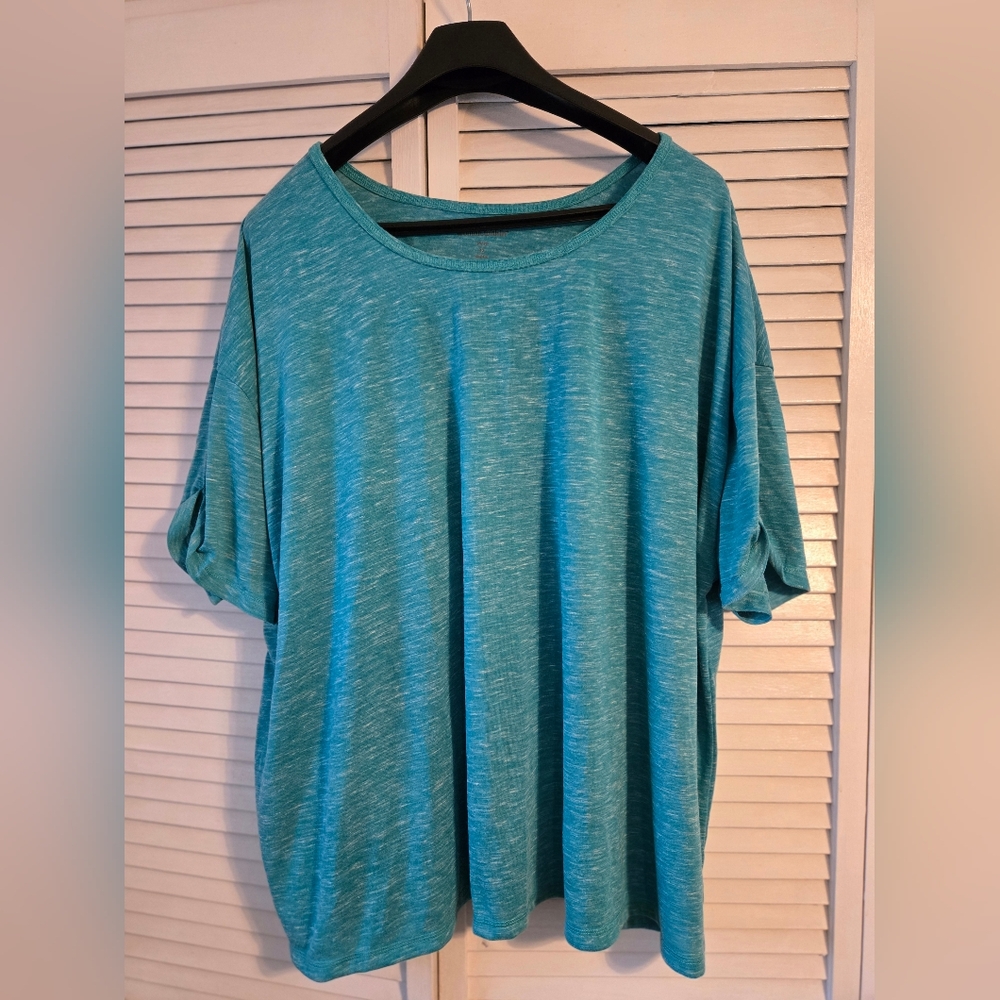 Woman Within Turquoise Short Sleeve Tee